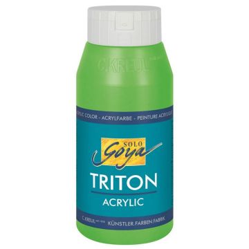 Photo Peinture acrylique Triton Acryl Basic - 750 ml - Vert jaunâtre C. KREUL  flacon