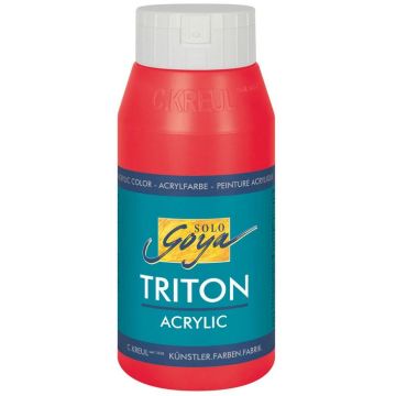 Photo Peinture acrylique Triton Acryl Basic - 750 ml - Rouge cerise C. KREUL  flacon