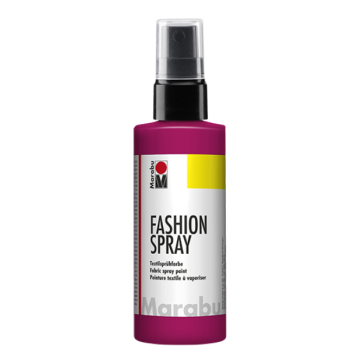 Photo MARABU : Peinture à vaporiser pour textile clair - Rose framboise 17190050005