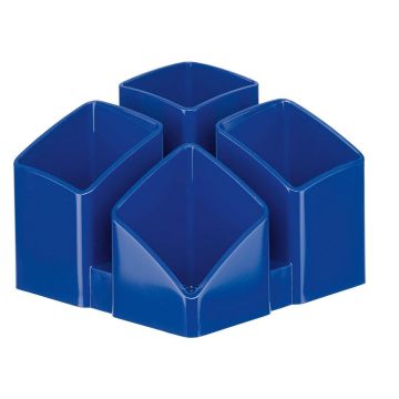 Photo Pot à crayons 4 compartiments - SCALA - Bleu : HAN 17450-14