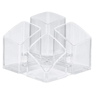 Photo Pot à crayons 4 compartiments - SCALA - Incolore : HAN 17450-23