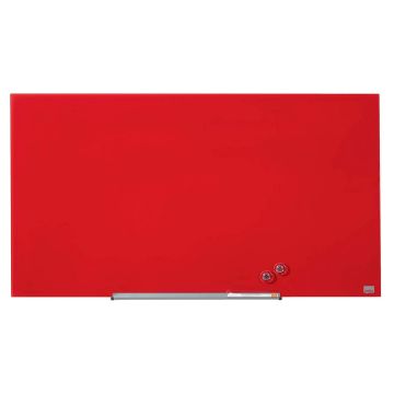 Photo Tableau magnétique en verre - Rouge - 933 x 559 mm : NOBO Diamond 1905184