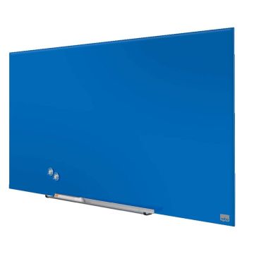 Photo Tableau magnétique en verre - Bleu - 933 x 559 mm : NOBO Diamond 1905188