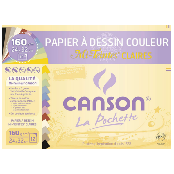 Photo Feuilles Mi-teintes - 320 x 240 mm - Couleurs claires CANSON