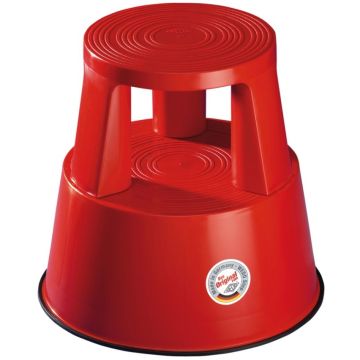 Photo Tabouret marche pied à roulettes - Rouge WEDO