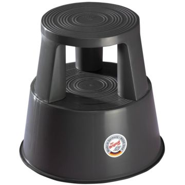 Photo Tabouret marche pied à roulettes - Gris WEDO