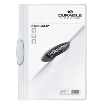 Photo Chemise de présentation A4 à clip - Blanc (DURABLE 2260-02)