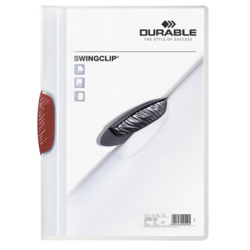 Photo Chemise de présentation A4 à clip - Rouge (DURABLE 2260-03)