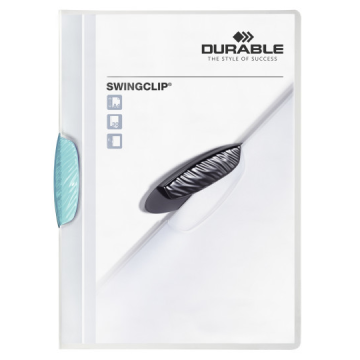 Photo Chemise de présentation A4 à clip - Bleu clair (DURABLE 2260-06)