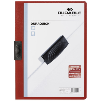 Photo Chemise de présentation A4 à clip - Rouge (DURABLE 2270-03)