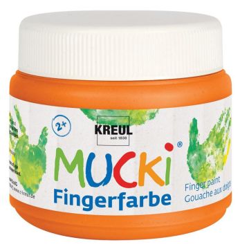 Photo Peinture aux doigts MUCKI - 150 ml - Orange KREUL Arts plastiques 