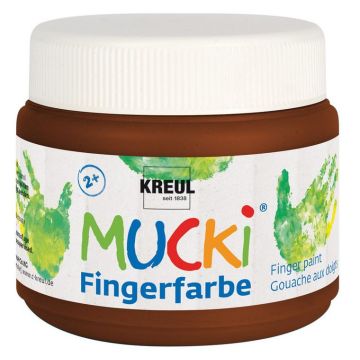 Photo Peinture aux doigts MUCKI - 150 ml - Marron C. KREUL 23111