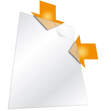 Photo DURABLE 2313-19 : Lot de 10 pochettes à coins A4 - Transparent