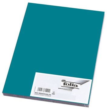 Caoutchouc mousse - Turquoise - 290 x 400 mm : FOLIA Image