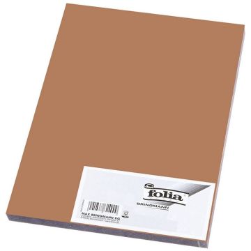 Caoutchouc mousse - Marron chevreuil - 290 x 400 mm : FOLIA Image