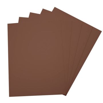 Caoutchouc mousse - Marron choco - 290 x 400 mm : FOLIA Image