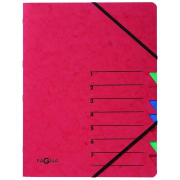 Photo 24061-01   Pagna : Trieur à élastiques 7 compartiments - Rouge