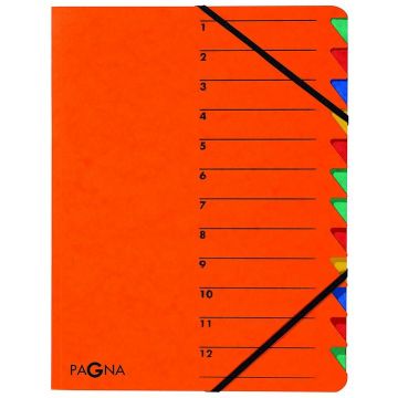 Photo 24131-12  Pagna : Trieur à élastiques 12 compartiments -  Orange