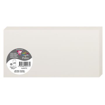 Photo POLLEN : Carte double de papier - Format DL - Gris perle 2577C