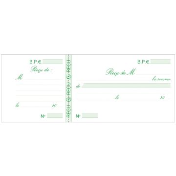 Photo REÇUS - Carnet à souche - 105 x 270 mm EXACOMPTA