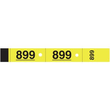 Photo TICKETS Vestiaires Carnet de 50 coupons - Jaune ELVE
