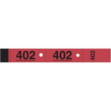 TICKETS VESTIAIRES Rouge Carnet à souche 266 Elve