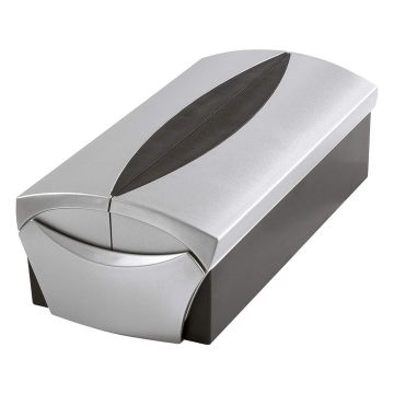 Photo Boite pour 500 cartes de visite - Argent/Noir HAN Vip-Set