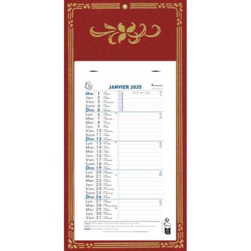 Calendrier mensuel 2025 mural - 16 x 33 cm EXACOMPTA Skytos