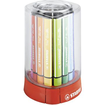 Photo 368/12-01 STABILO : Étui de 12 Feutres de coloriage Trio Scribbi - Assortiment