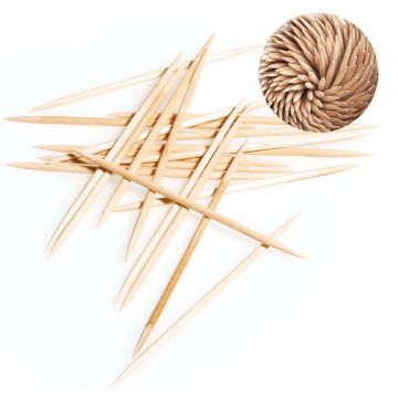 Photo Cure-dent en bois - 80 mm NATURE STAR