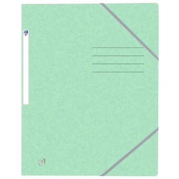 Photo Chemise à élastiques A4 - 3 rabats - Vert Pastel OXFORD Top File+