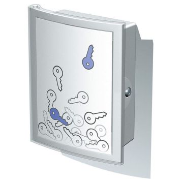 Photo Armoire murale pour clés INDEX - 63 clés - Gris : HAN 4023-11