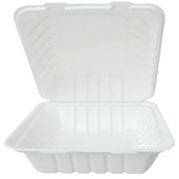 Photo Boîte à repas en canne à sucre - 185 x 135 x 65 mm NATURE STAR