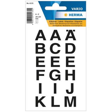 Photo Lettres autocollantes - 20 x 20 mm : HERMA 4135