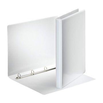 Photo Classeur personnalisable avec 2 Pochettes - Blanc - 4 anneaux de 16 mm : ESSELTE