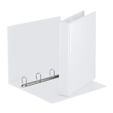 Photo Classeur personnalisable avec 2 Pochettes - Blanc - 4 anneaux de 30 mm : ESSELTE