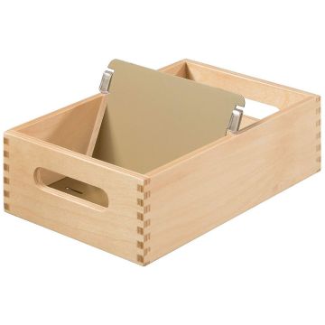 Photo Bac en bois pour fiches - Format A6 - Paysage - 900 fiches : HAN 506-0
