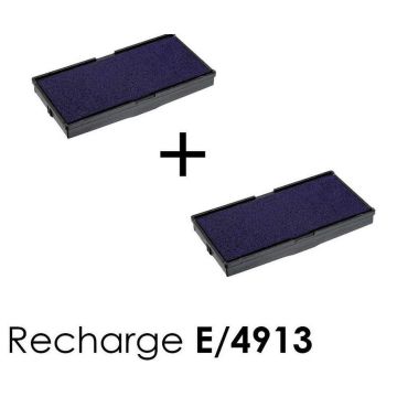 Photo TRODAT : Lot de 2 cassettes pour Print Dater 6/4913 - Bleu