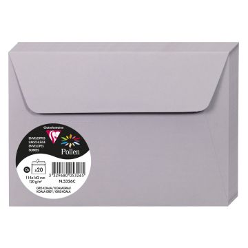 Photo Enveloppe POLLEN Gris Koala Format  114 x 162 mm 5326C