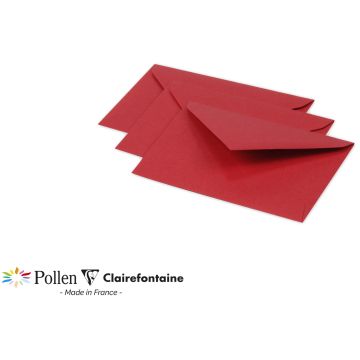 Photo Enveloppe POLLEN Rouge groseille Format  75 x 100 mm 5580C