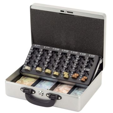 Photo Caisse à monnaie avec Monnayeur - Argent  MAUL