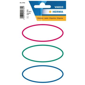 Photo Etiquettes pour livres avec marge - Forme Ovale HERMA