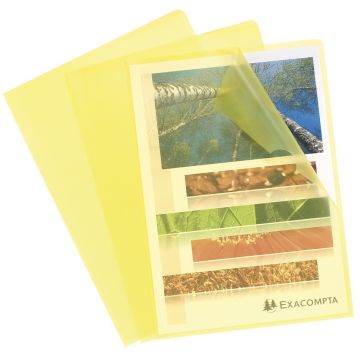 Photo Pochettes à coins A4 - Jaune EXACOMPTA Image