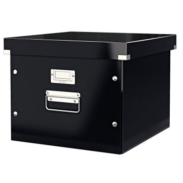 Photo Boite de rangement avec couvercle dossier suspendu - Format A4 Noir 6046-00-95 LEITZ Click et Store