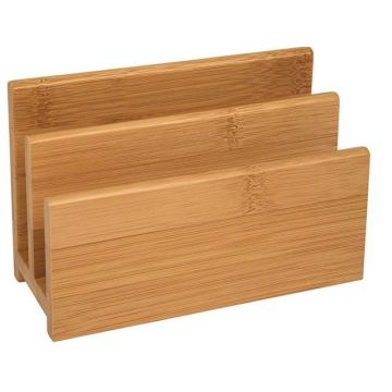 Photo Trieur à courrier en bambou - 2 compartiments : WEDO 61307