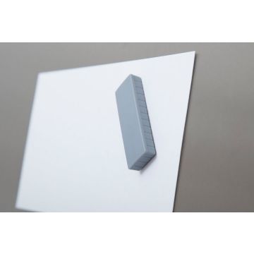 Photo MAUL : Lot de 10 aimants rectangulaires - 54 x 19 mm - Gris