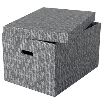Photo Boite de rangement - 355 x 510 x 305 mm - Gris ESSELTE Home L