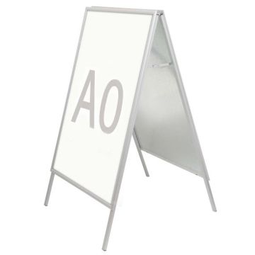 Photo Tréteau d'affichage public A0 - 885 x 1410 mm - Argent : MAUL 66310-08