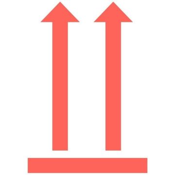 Photo Étiquettes adhésives d'expédition - Symbole Haut