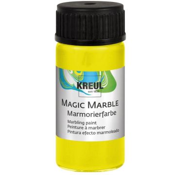 Photo Peinture à marbrer Magic Marble - 20 ml - Jaune néon KREUL